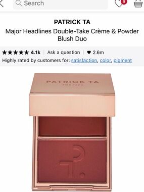 Patrick TA- She Knows Who She Is blush NEW only swatched once